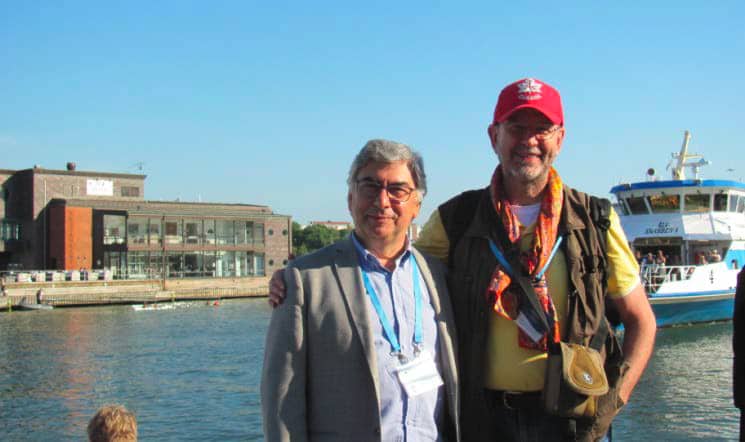Paulo and Ben enjoy the end of the 2018 annual congress in Gothenburg.
