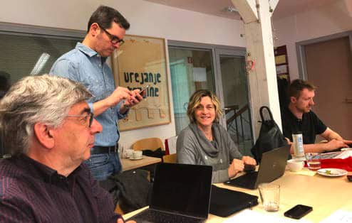 Paulo, Daniel, Zorica, and Daan at the ExCo meeting in Ljubljana (March 2019)